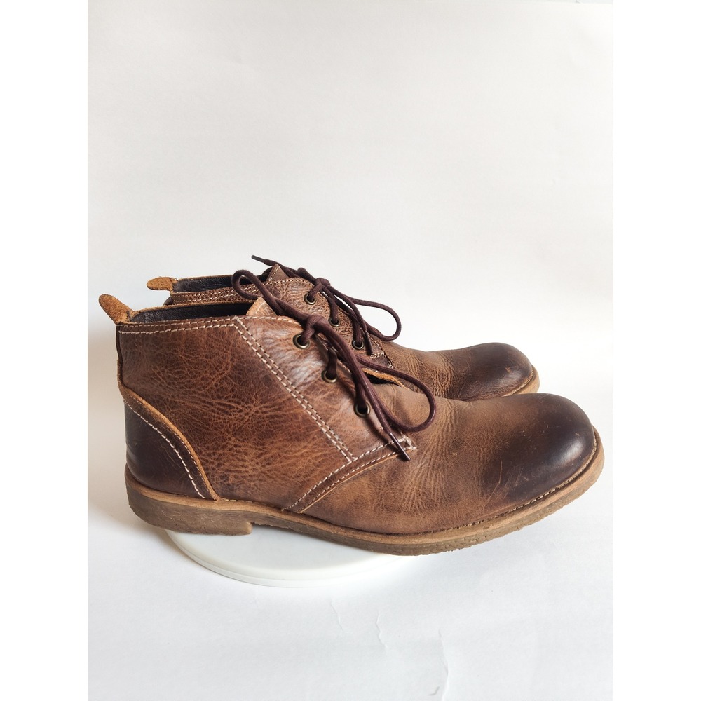 Bed Stu Chukka Boots 10 Ankle Boots Lace Up Leather Distressed Rugged Casual